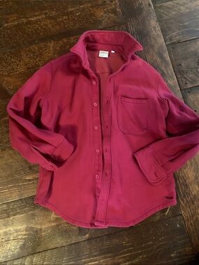 TNA Boyfriend Fleece pink Utility Jacket so soft